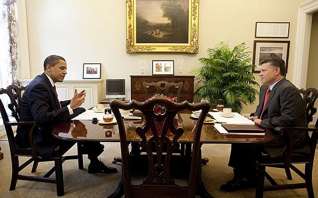 King Abdullah II of Jordan at the White House, April 2009 (photo: courtesy Wikimedia Commons) King Abdullah II of Jordan at the White House, April 2009 (photo: courtesy Wikimedia Commons)