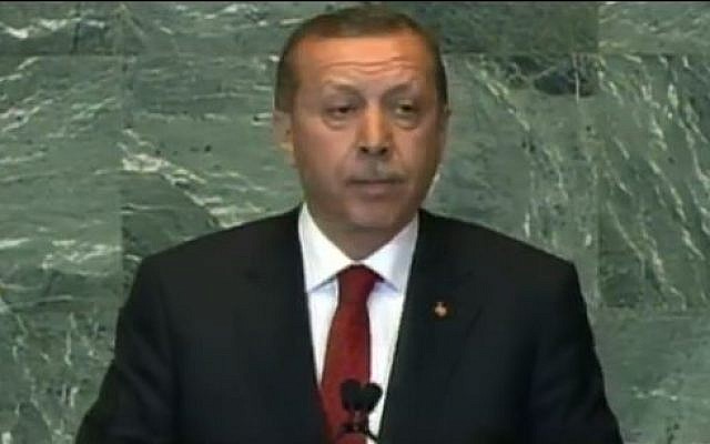 Turkish Prime Minister Tayyip Erdogan  (screen capture: YouTube/PBSNewsHour)