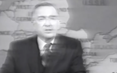 Influential American newscaster Walter Cronkite devoted attention to the activists' flashy, failed escape attempt on "The CBS Evening News." (YouTube screenshot