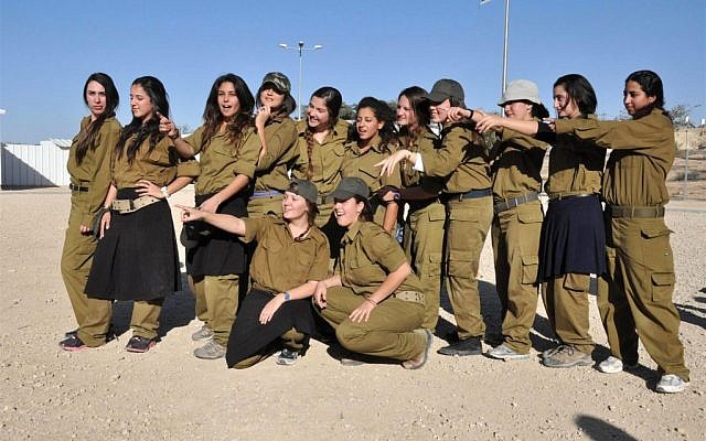 Religious 12th graders during a pre-army training week (Photo credit: Courtesy: Avichai Deri/ Aluma)
