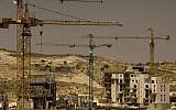Construction in the neighborhood of Har Homa in East Jerusalem (photo credit: Olivier Fitoussi/Flash90)