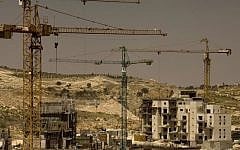 Construction in the neighborhood of Har Homa in East Jerusalem (photo credit: Olivier Fitoussi/Flash90)