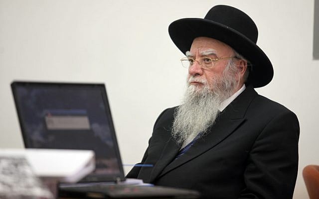 Former Chief Rabbi Eliyahu Bakshi-Doron, May, 2010. (Yossi Zamir/Flash90)