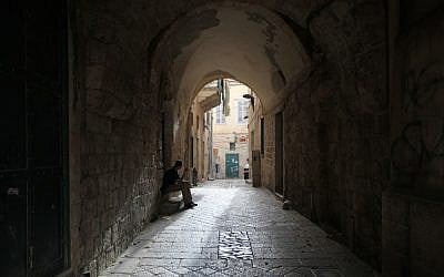 An alley in the Arab Israeli city of Nazareth in northern Israel (photo credit: Nati Shohat/Flash90)