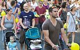 Participants in a protest against the high costs of raising young children, in Tel Aviv in 2011. (photo credit: Yossi Zeligerf/Flash90)