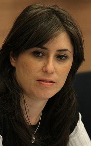 Likud MK Tzipi Hotovely seen in the Israeli parliament. July, 2012. (photo credit: Miriam Alster/FLASh9)