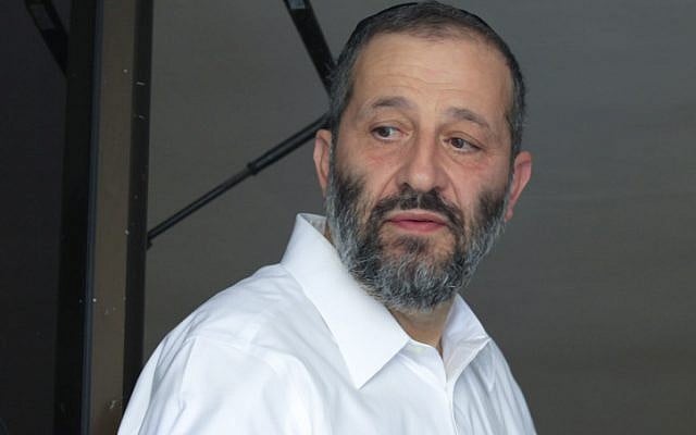 Aryeh Deri, October 2012. (photo credit: Oren Nahshon / FLASH90)