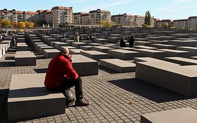 View of the Holocaust Memorial in Berlin, Germany (photo credit: Nati Shohat/Flash90)