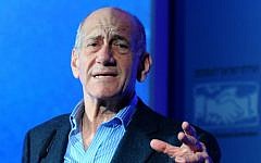 Former prime minister Ehud Olmert (Yossi Zeliger/Flash90/File)