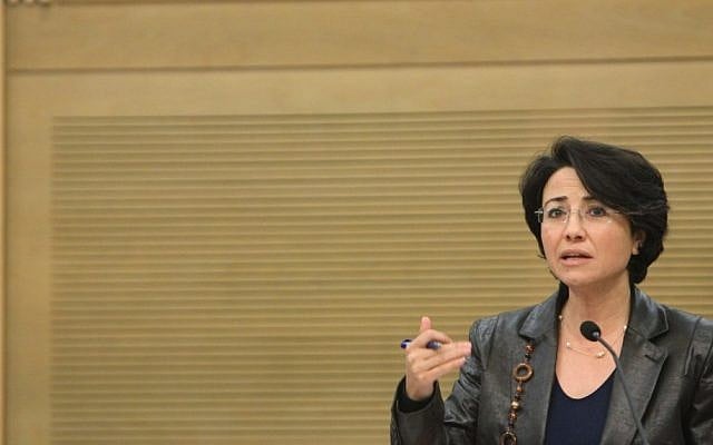 Arab parliament member Hanin Zoabi holds a press conference in the Knesset on Wednesday (Photo credit: Miriam Alster/FLASh90 ) Arab parliament member Hanin Zoabi holds a press conference in the Knesset on Wednesday (Photo credit: Miriam Alster/FLASh90 )