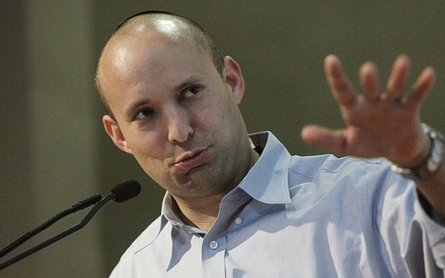 Naftali Bennett, Jewish Home party leader, speaking, in Jerusalem on December 23, 2012. (photo credit: Miriam Alster/Flash90 Naftali Bennett, Jewish Home party leader, speaking, in Jerusalem on December 23, 2012. (photo credit: Miriam Alster/Flash90