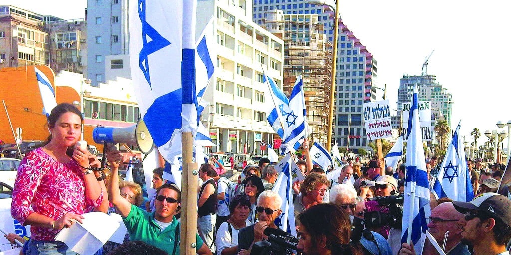Shaked (left) says the war with the Arab world is now 'over the Jewish soul, our staying power, our understanding of why we’re here' (Courtesy of Jewish Home/Ayelet Shaked)