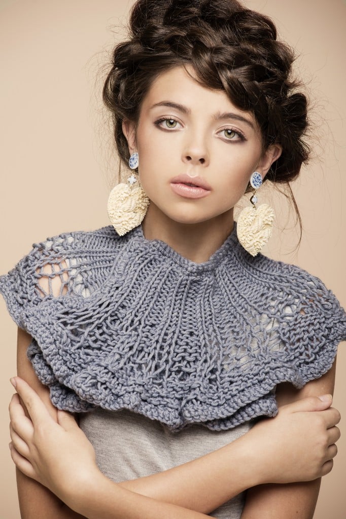 A Victorian-inspired knit collar (photo credit: Gilad Bar Shelo/Courtesy Jul)
