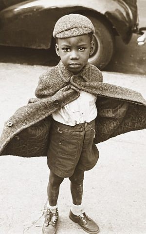 Jerome Liebling's "Butterfly Boy, New York," shot in 1949, is typical of Photo League style in its interest in an underrepresented minority. (Courtesy of the Contemporary Jewish Museum)