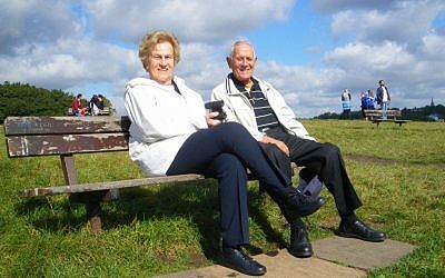 Now in their 80s, Rose and Ralph Gartenberg recently traveled from London to Israel on El Al -- the same trip that introduced them 63 years ago. (Courtesy of the Gartenberg family)
