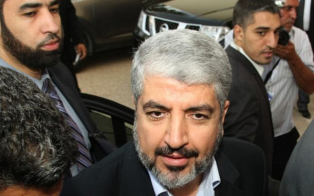 Khaled Mashaal (photo credit: AP/Amine Landoulsi)