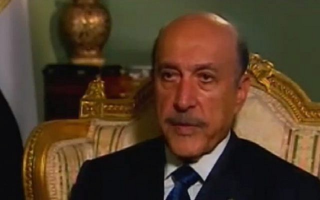 Former Egyptian intelligence chief Omar Suleiman (photo credit: Youtube image grab)