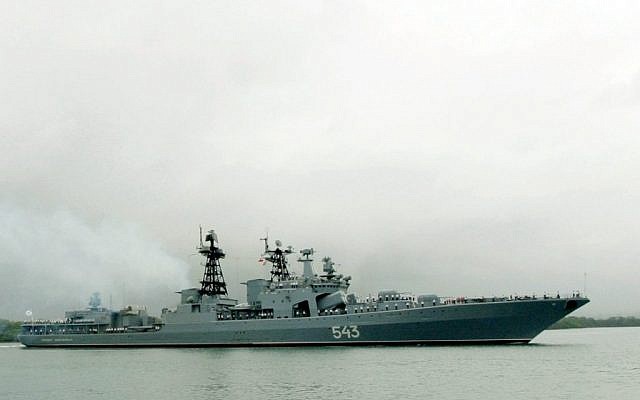 Illustrative photo: The Russian Federation Navy Udaloy class destroyer Marshal Shaposhnikov (US Navy)