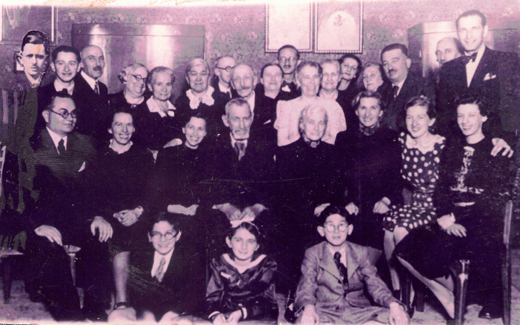 Members of the Pollacseg family came together for a celebration in Budapest in 1939. Most died during the Holocaust. (Courtesy of Hanna Nisman via JTA) Members of the Pollacseg family came together for a celebration in Budapest in 1939. Most died during the Holocaust. (Courtesy of Hanna Nisman via JTA)