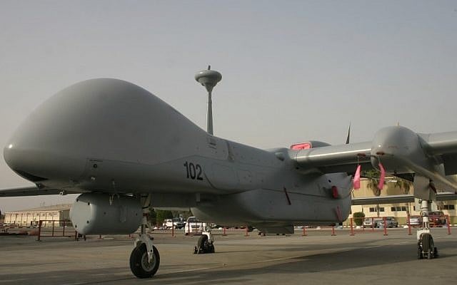 The Eitan (Heron TP) UAV (Tsahi Ben-Ami/Flash90)