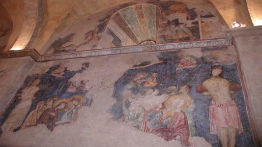 One of the frescos at Church of the Resurrection, Abu Gosh (photo: courtesy Shmuel Bar-Am)