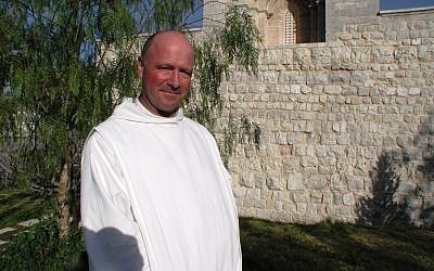 Brother Olivier, Church of the Resurrection, Abu Gosh (photo: courtesy Shmuel Bar-Am)