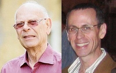 Uzi Even (left) and Amit Kama (left photo credit: CC-BY-SA Bulusaristo/Wikipedia, right photo credit: Wikimedia Commons)