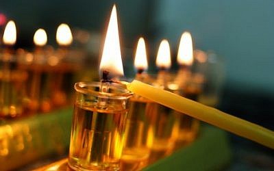 A Hanukka menorah (Flash90)
