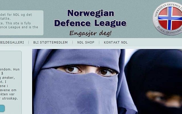 The Norwegian Defence League's website.