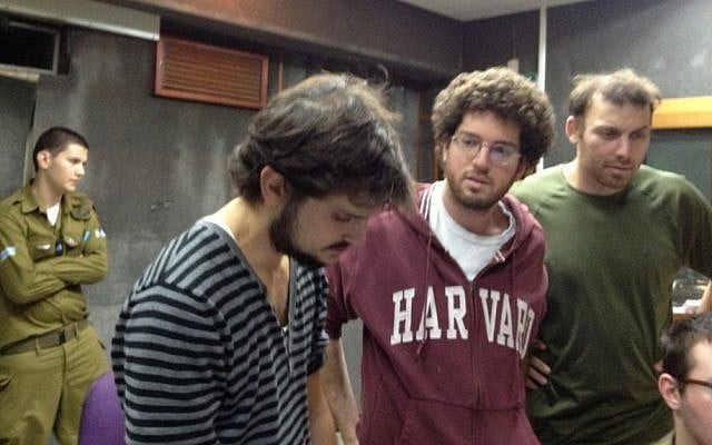 Radio producers of the 'Israel Story' podcast (Jessica Steinberg/Times of Israel)