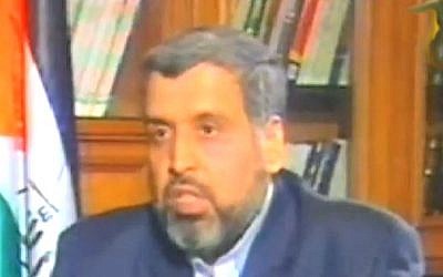 Islamic Jihad chief Ramadan Shalah (photo credit: YouTube screen capture)