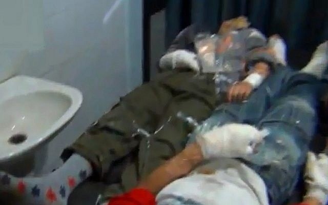 Alleged victims of a Syrian chemical attack seen in a screen capture from a YouTube video uploaded by Syrian rebels on Saturday, December 8, 2012 Alleged victims of a Syrian chemical attack seen in a screen capture from a YouTube video uploaded by Syrian rebels on Saturday, December 8, 2012