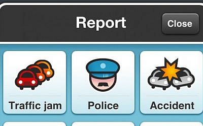 Waze screenshot (Courtesy)
