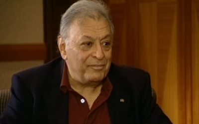 Zubin Mehta in Channel 2's 'Anashim' interview Tuesday night (Courtesy screengrab)