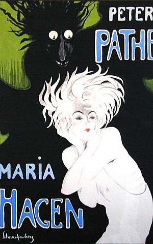 A poster by German artist Walter Schnackenberg that promotes a pair of cabaret performers is expected to sell for about $40,000. (Courtesy of the Sachs family via Guernsey's Auction House)