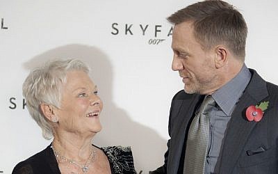 Dame Judi Dench -- who plays intelligence chief 'M' -- with Daniel Craig at a photo call for the new James Bond film Skyfall last year (AP Photo/Joel Ryan)