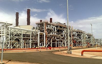 The Ain Amenas natural gas field in southern Algeria, where Islamist militants raided and took hostages Wednesday Jan. 16, 2013. (photo credit: AP/BP)