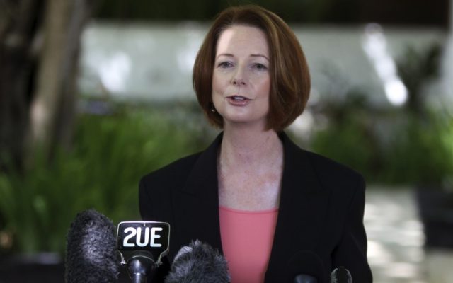 Australian Prime Minister Julia Gillard (photo credit: AP Photo/Firdia Lisnawati, File)