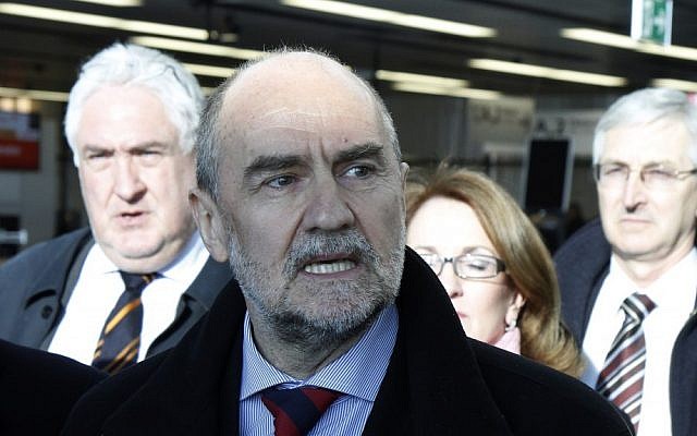 Herman Nackaerts, center, of the International Atomic Energy Agency, speaks to the press before his flight to Iran at Vienna's Schwechat airport, Austria, Tuesday, January 15, 2013 (photo credit: AP/Ronald Zak) Herman Nackaerts, center, of the International Atomic Energy Agency, speaks to the press before his flight to Iran at Vienna's Schwechat airport, Austria, Tuesday, January 15, 2013 (photo credit: AP/Ronald Zak)