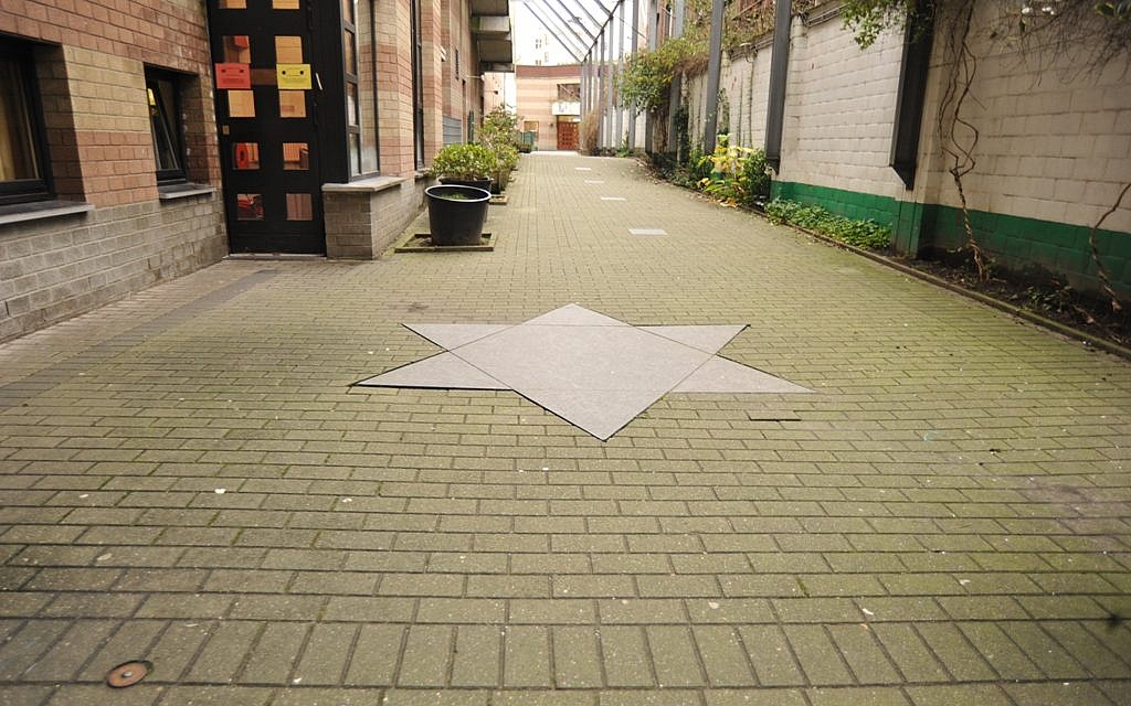 With a quarter of the students it once educated, the Maimonides educational complex in Brussels often stands empty. (Cnaan Liphshiz via JTA) With a quarter of the students it once educated, the Maimonides educational complex in Brussels often stands empty. (Cnaan Liphshiz via JTA)