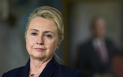 Former US secretary of state Hillary Rodham Clinton at a press conference in November 2012 (photo credit: AP/Manuel Balce Ceneta)