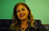 Nadia Hilou, pictured here at a cafe in Jaffa, in January 2013. (photo credit: Michal Shmulovich/Times of Israel)