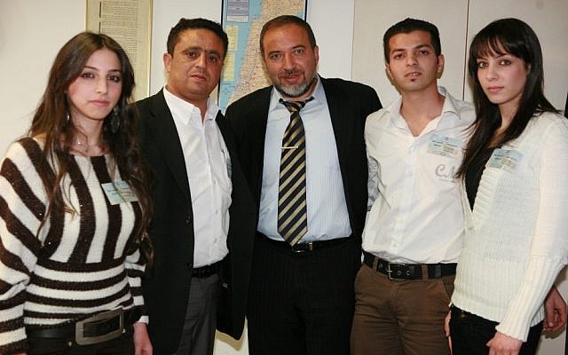 Avigdor Liberman meets with Arab-Israelis who want to join the Israeli National service on Monday, December 25, 2007, in the Knesset. (photo credit: Maya Levin/Flash90) Avigdor Liberman meets with Arab-Israelis who want to join the Israeli National service on Monday, December 25, 2007, in the Knesset. (photo credit: Maya Levin/Flash90)