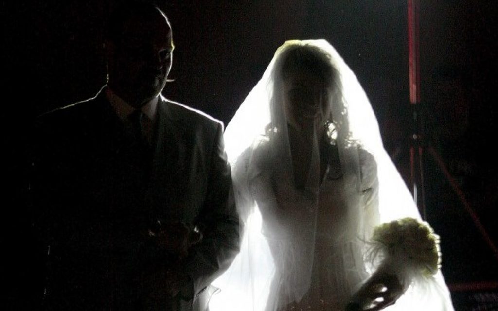 Illustrative photo of a wedding (Moshe Shai/Flash90)