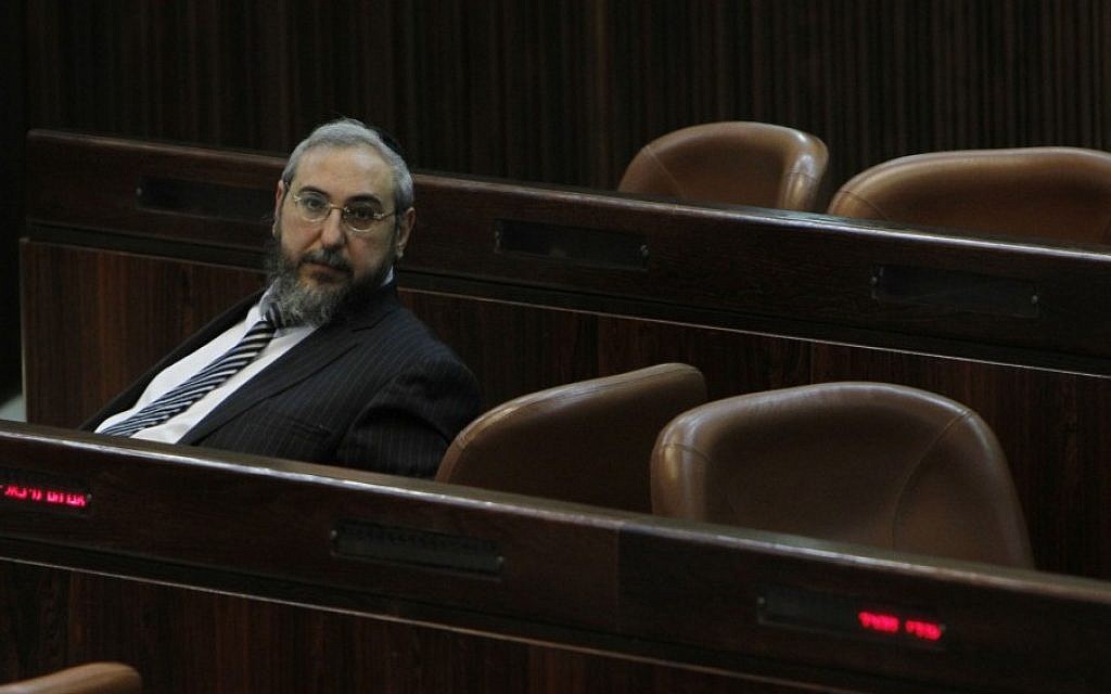 Former Shas MK Haim Amsalem in the Knesset in 2010. (photo credit: Miriam Alster/FLASH90)