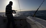 A fisherman. (photo credit: Yaakov Naumi/Flash90)