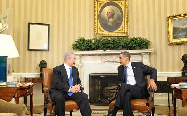 The two leaders at a March 2012 meeting in the White House (Photo credit: Amos Ben Gershom/GPO/ Flash 90) The two leaders at a March 2012 meeting in the White House (Photo credit: Amos Ben Gershom/GPO/ Flash 90)