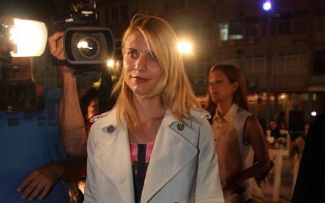 Claire Danes, lead actress in 'Homeland,' arrives at a premiere of the first episode of the second season of the Israeli drama 'Hatufim' ('Prisoners of War'), on which Homeland is based, in Tel Aviv, May 19, 2012. (photo credit: Roni Schutzer/Flash90) Claire Danes, lead actress in 'Homeland,' arrives at a premiere of the first episode of the second season of the Israeli drama 'Hatufim' ('Prisoners of War'), on which Homeland is based, in Tel Aviv, May 19, 2012. (photo credit: Roni Schutzer/Flash90)
