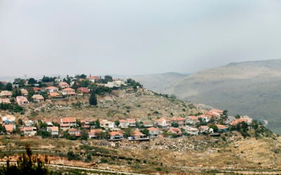 A West Bank settlement. May 2012. (photo credit: Moshe Shai/FLASH90)