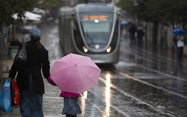 A stormy day in Jerusalem (illustrative photo credit: Yonatan Sindel/Flash90) A stormy day in Jerusalem (illustrative photo credit: Yonatan Sindel/Flash90)